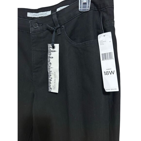 Jones New York Black Jeans Women’s Size18W Gramercy Curvy Slimming NWT - Picture 8 of 13